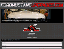 Tablet Screenshot of fordmustangupgrades.com